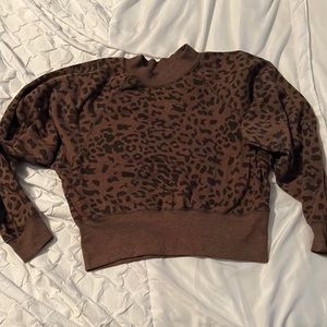 Cheetah print sweater